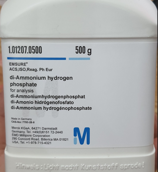 Hóa chất Di - Ammonium hydrogen phosphate for analysis EMSURE ACS, Reag Ph Eur, CAS no 7783-28-0